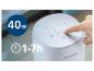Luftreiniger mit 40W Leistung und Timer von 1 bis 7 Stunden.