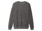 Graues Langarm-Sweatshirt mit Rundhalsausschnitt.