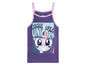 Lilafarbenes Tanktop mit My Little Pony-Motiv und dem Schriftzug 'Unique like a unicorn'.