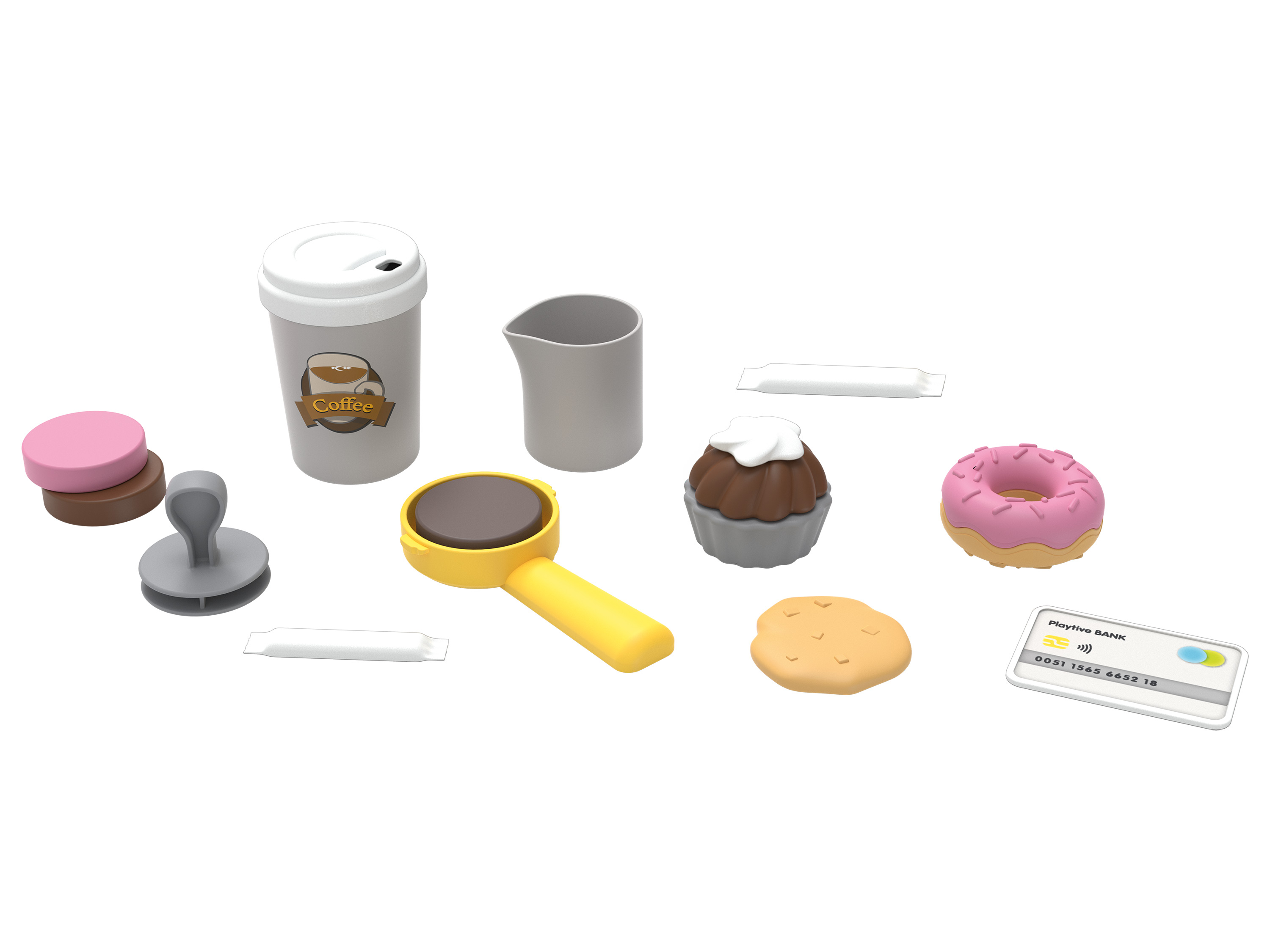 Thumbnail - Playtive Spielzeugkasse, Cafe und Pizzashop (Café)