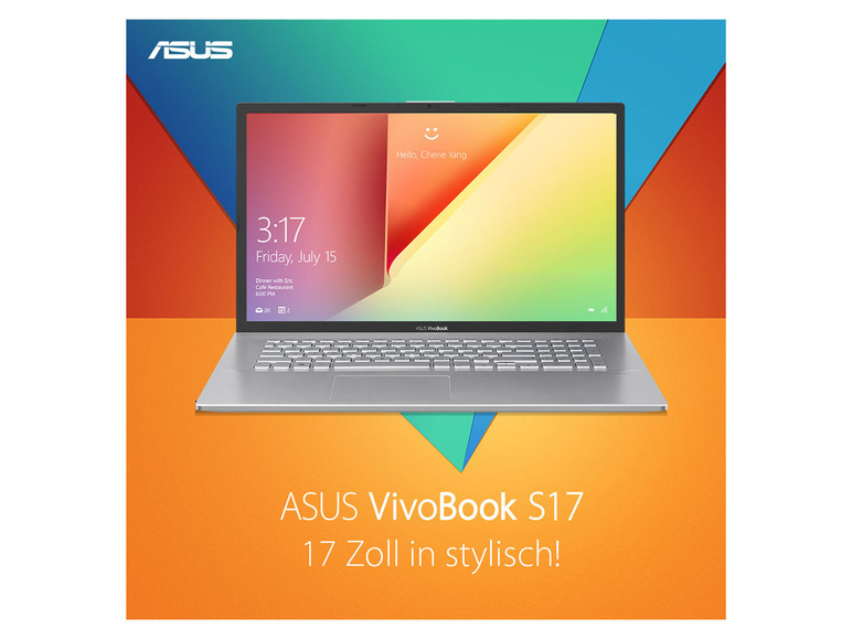 Gehe zu Vollbildansicht: ASUS VivoBook S17 S712JA-BX702W, HD+ 17 Zoll, Intel® Core™ i5-1035G1 - Bild 3