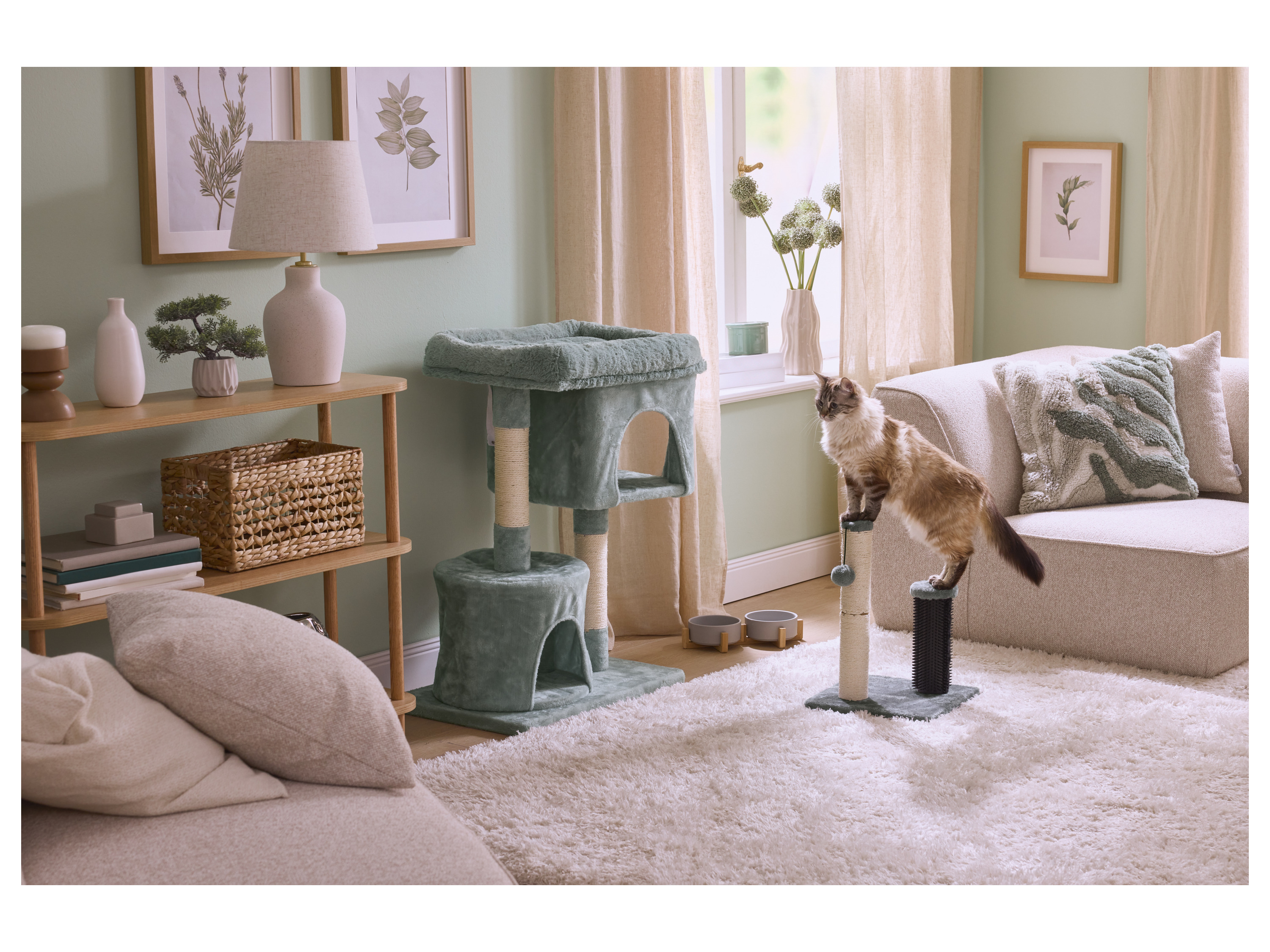 Thumbnail - zoofari® Futternapf / Doppelfutternapf (Doppelnapf, Grau)