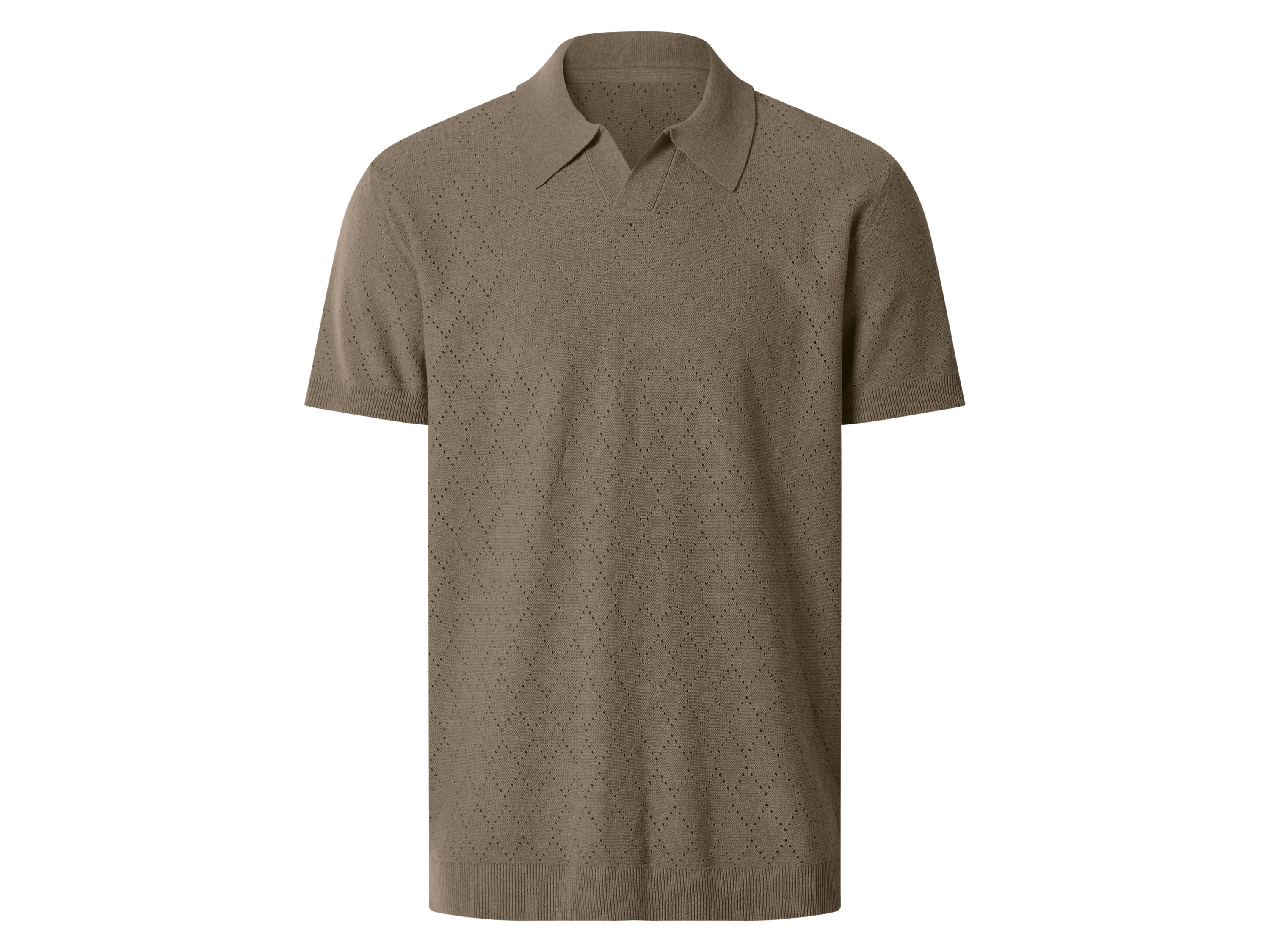 ESMARA MEN Herren Strick-Poloshirt (Beige, XL (56/58))
