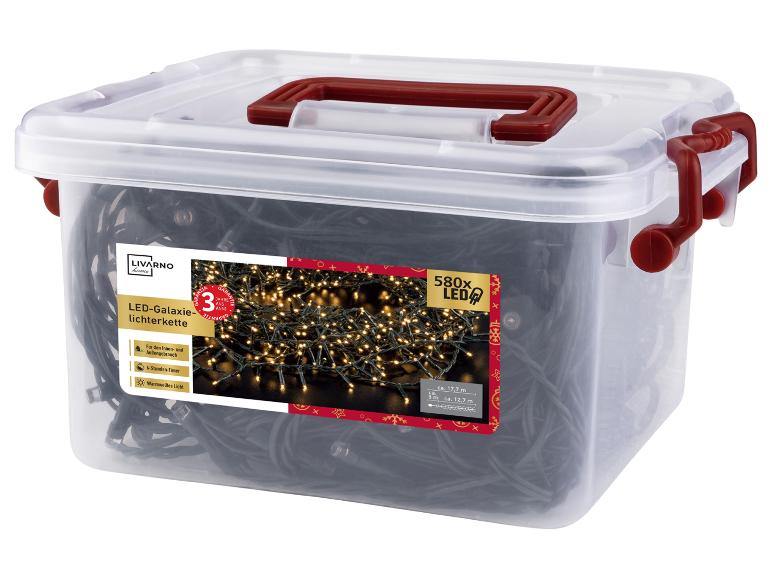 LIVARNO HOME LED-Lichterkette mit 580 Lichtern in transparenter Box
