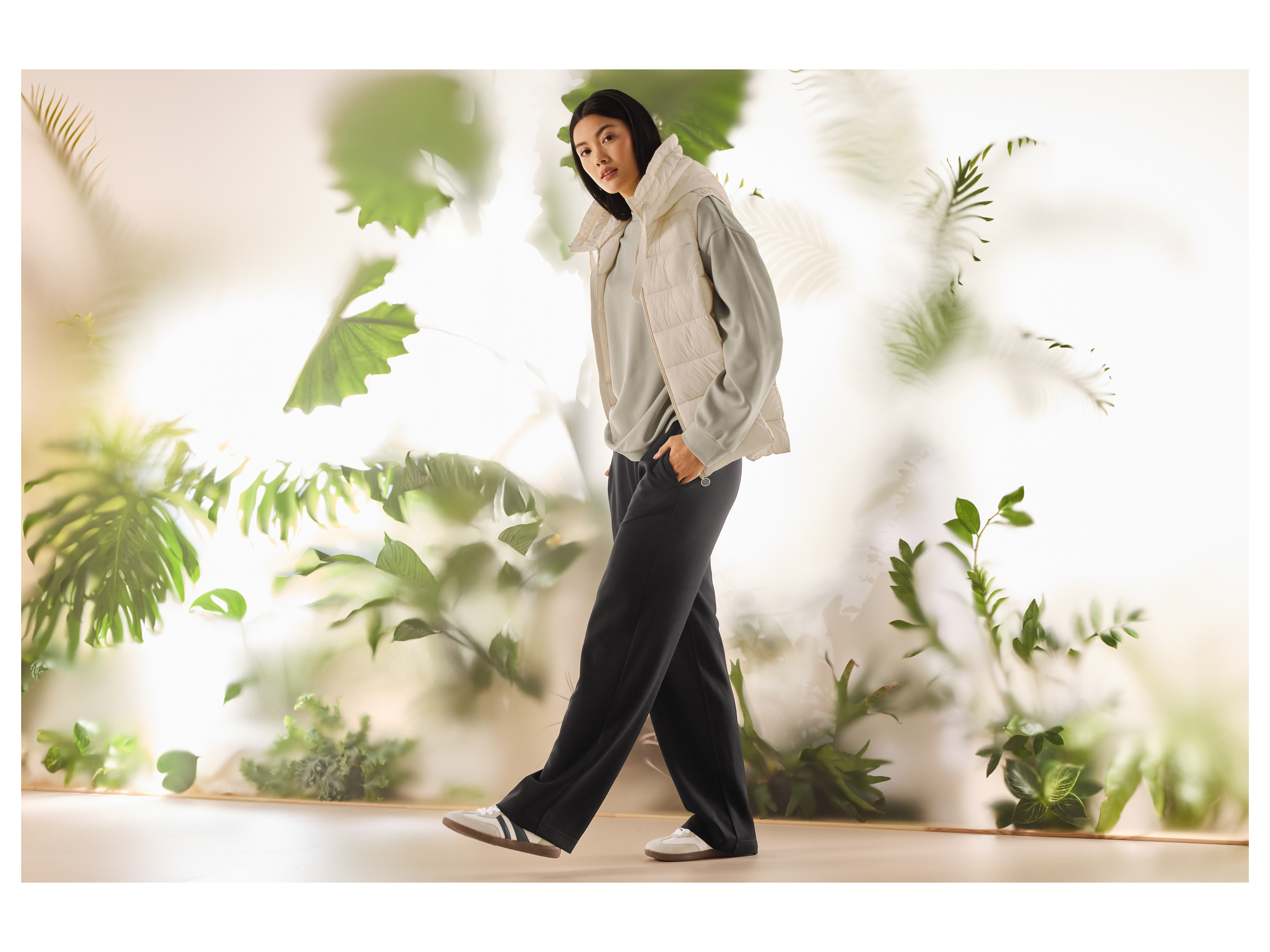 Thumbnail - esmara® Damen Pullover/Jacke Loungewear (Beige, L(44/46))