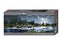 Heye Panorama Puzzle 2000 Teile: Elefanten, afrikanische Landschaft, Gewitter.