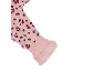 Detail des elastischen Bündchens und des weichen Futters eines Baby-Trainingsanzugs.