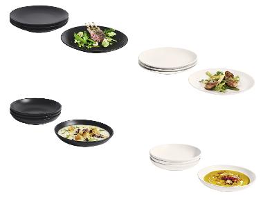 SILVERCREST® Speiseteller- \ Suppenteller-Set, 4-teilig