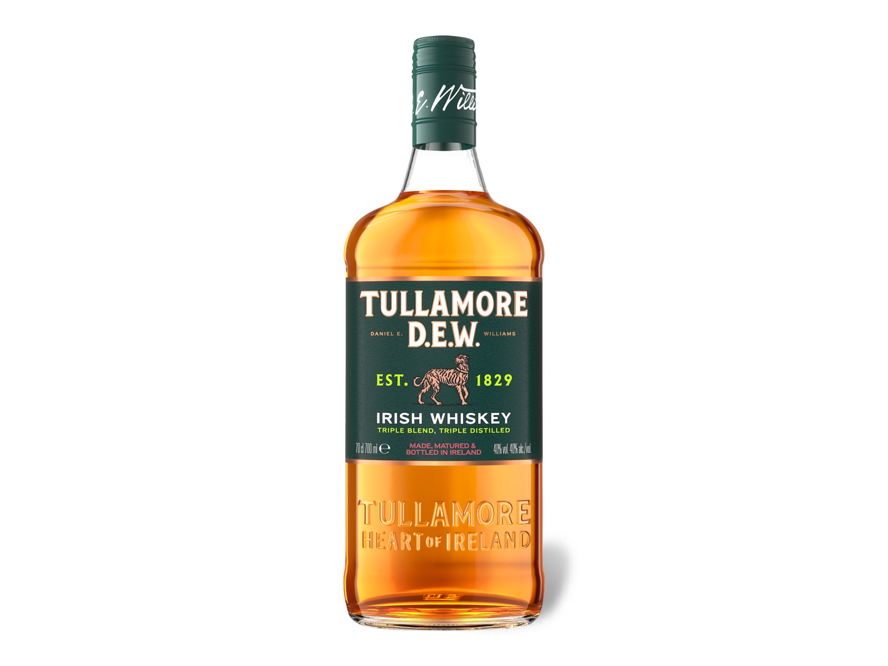Tullamore Dew Irish Whiskey Triple Distilled 40% Vol