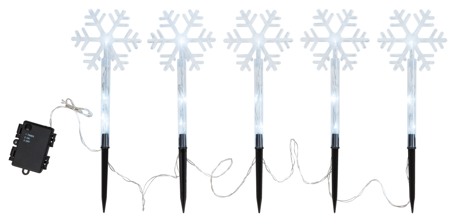 LIVARNO® LED-Leuchtstäbe (Schneeflocke)""