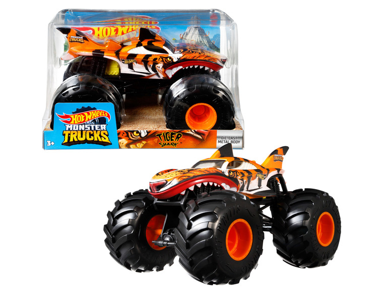 Gehe zu Vollbildansicht: Hot Wheels Die-Cast Monster Truck »Tiger Shark«, 1:24 - Bild 5