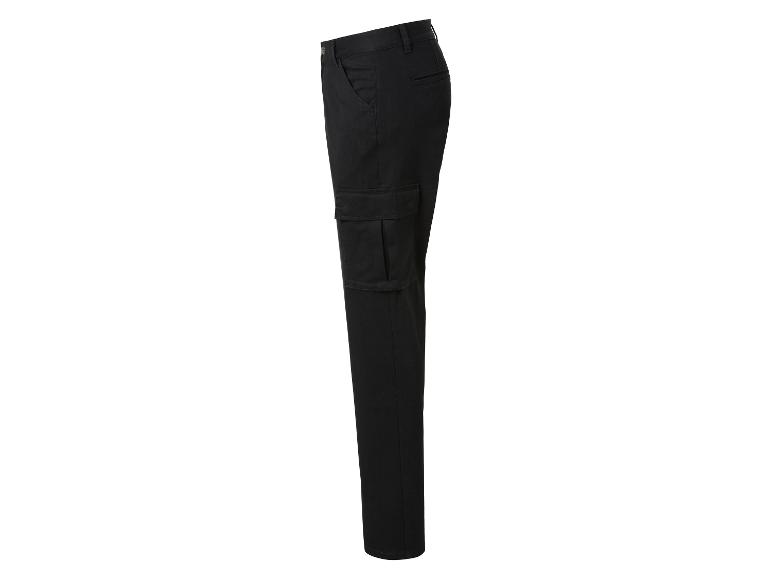 Schwarze Herren-Cargohose mit Seitentaschen