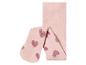 Rosa Strumpfhosen mit Herz-Muster