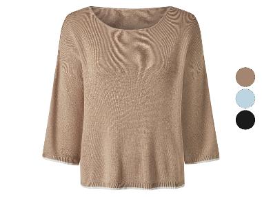 esmara® Damen Strickpullover, mit 3/4-Ärmeln