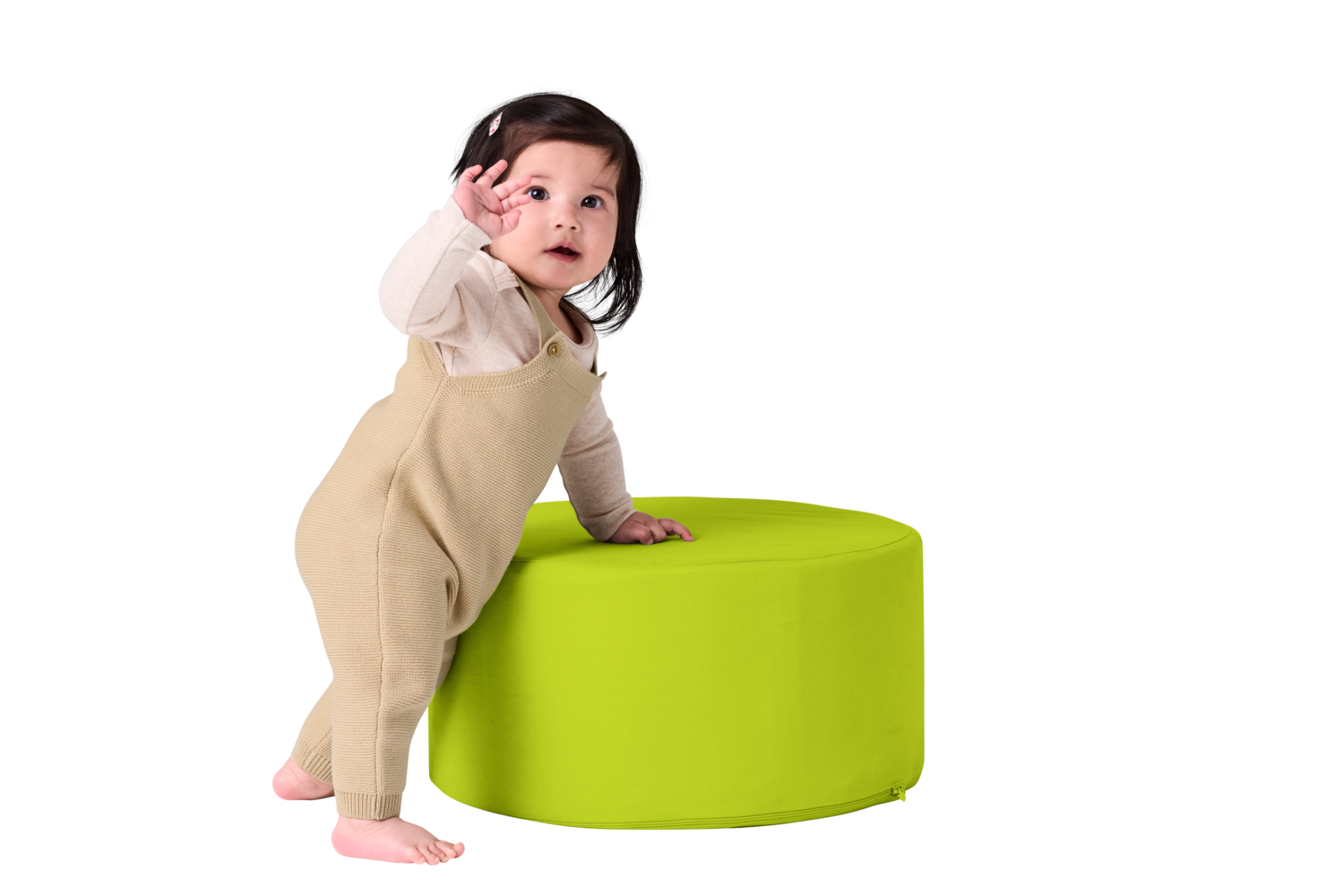 LUPILU® Baby Latzhose (Beige, 50/56) – Bild 4 von 4