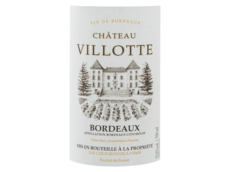 Gehe zu Vollbildansicht: Sansibar Deluxe Château Villotte Bordeaux AOC trocken, Rotwein 2020 - Bild 2