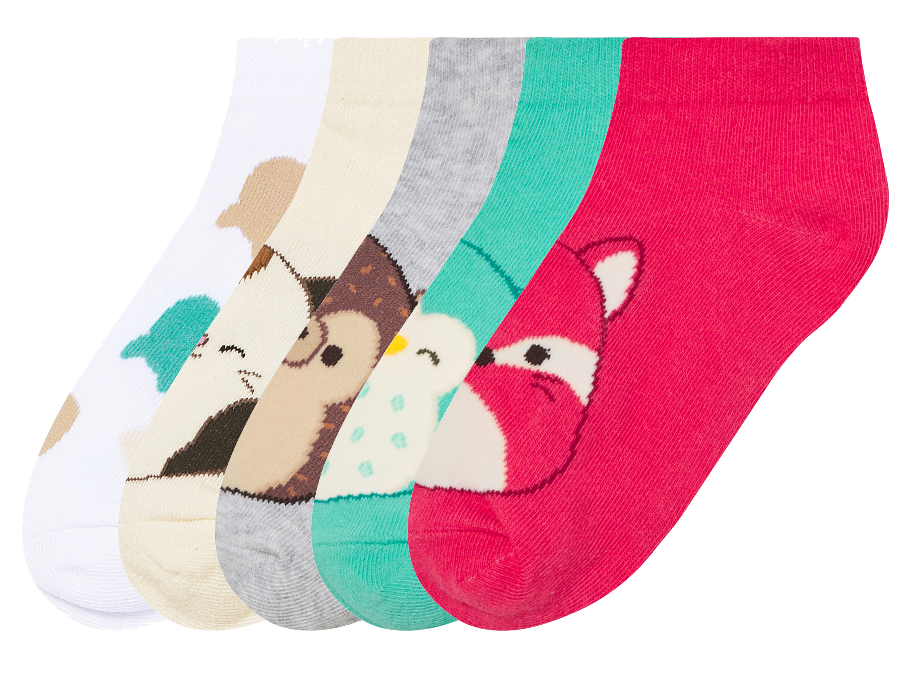 Kinder Mädchen Sneakersocken, 5 Stück (Squishmallows, 39/42)““ | dass ein Textil- oder Lederprodukt auf mehr als 300 Schadstoffe geprüft wurde. Cotton made in Africa Wir unterstützen den nachhaltigen Baumwollanbau in Afrika Mit dem Kauf dieses Produkts leistest Du einen wichtigen Beitrag zur Zukunft Afrikas uns zum Schutz der Umwelt. Du unterstützt die Initiative Cotton made in Africa dabei, die Lebensbedingungen afrikanischer Kleinbäuerinnen und Kleinbauern und ihrer Familien zu verbessern und die Umwelt zu schützen. Mehr unter: cottonmadeinafrica.org/massbalance Eine Initiative der AID BX Trade Foundation““