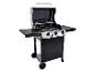 Char-Broil 3-Brenner-Gasgrill, schwarz und Edelstahl.