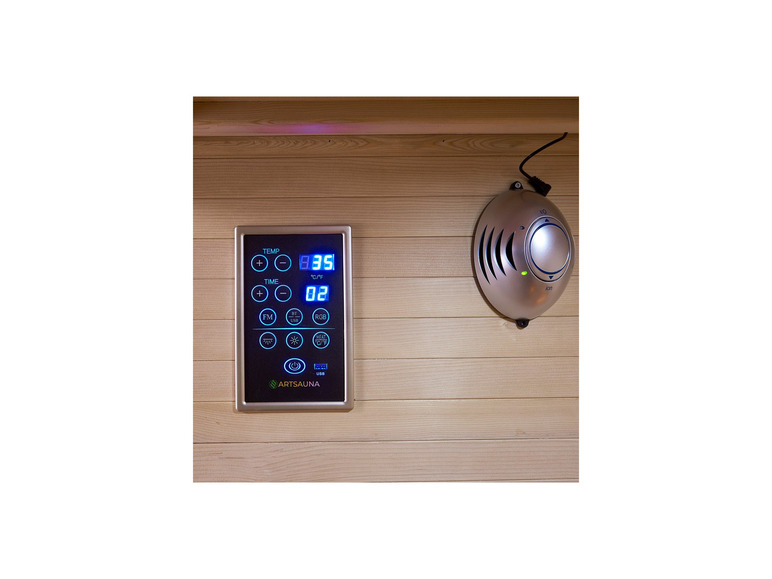 Gehe zu Vollbildansicht: Artsauna Infrarotkabine »Nyborg«, mit LED-Licht - Bild 116