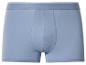 Hellblaue Herren-Boxershorts mit elastischem Bund.