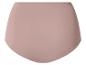Hellrosa Damen-High-Waist-Slips mit gewellten Kanten.