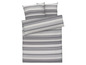 Gestreiftes Bettwäsche-Set mit zwei Kissenbezügen