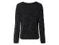 Ein schwarzer Pullover mit Glitzer.