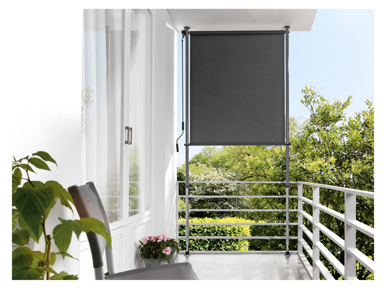 Gehe zu Vollbildansicht: LIVARNO home Klemm-Sichtschutz, 120 x 206-300 cm, anthrazit - Bild 3