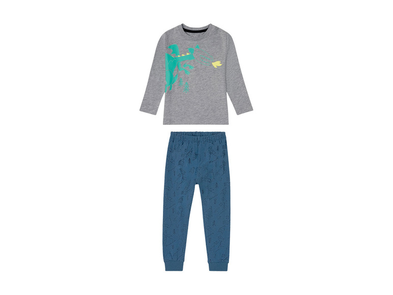 Gehe zu Vollbildansicht: lupilu® Kleinkinder Jungen Pyjama, aus reiner Baumwwolle - Bild 13