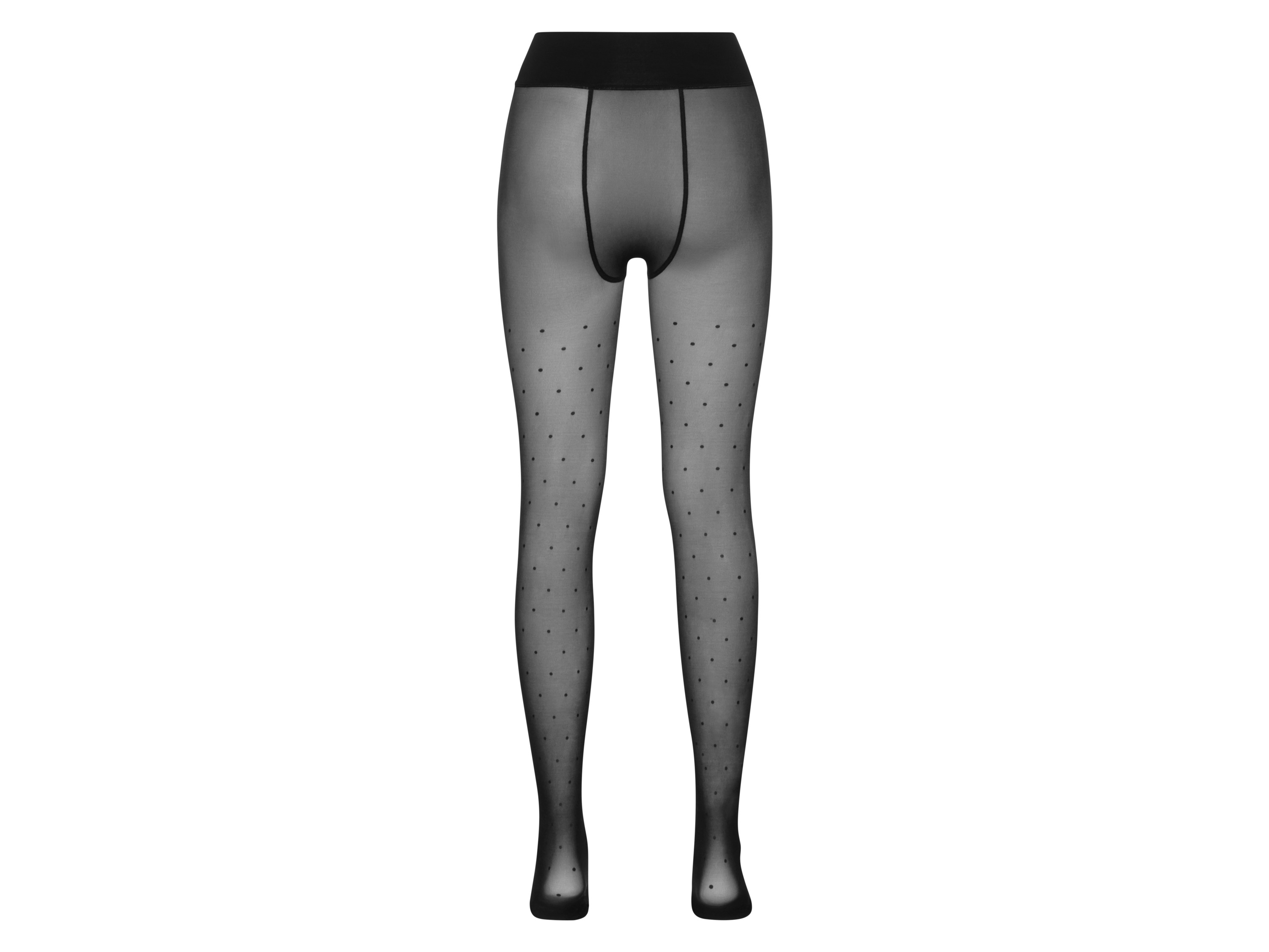 Thumbnail - esmara® Damen Thermostrumpfhose 70DEN (M (40/42), Punkte/schwarz)