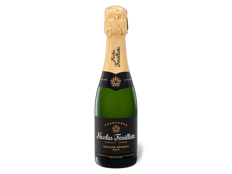 0,2-l-Flasche, Feuillatte Nicolas Réserve Brut Champagner Grande