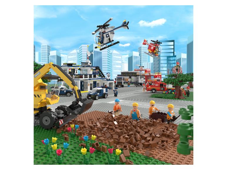 Lego Stadtspielset mit Polizei, Feuerwehr und Baustelle.