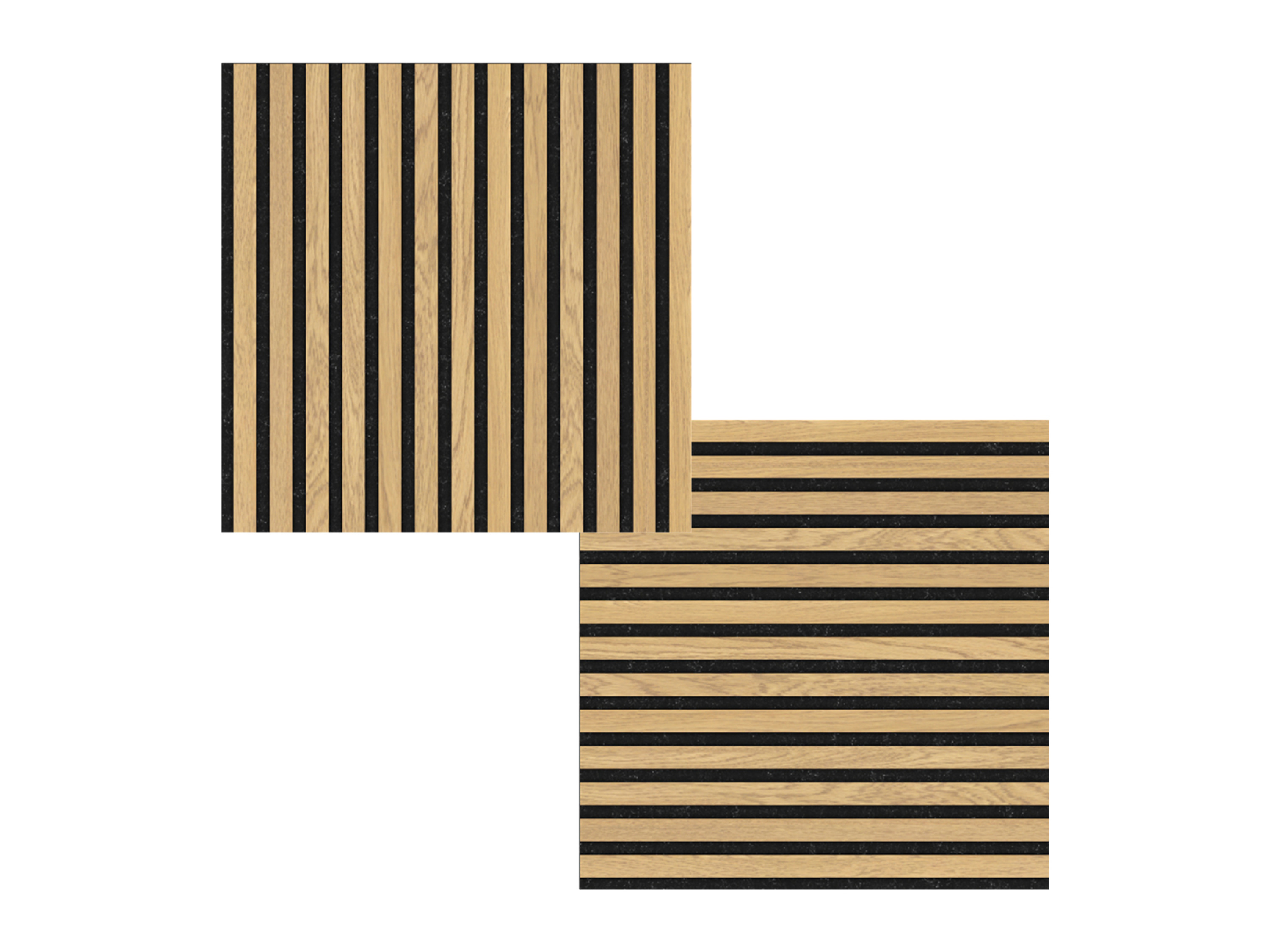 FIBROTECH® Square Akustikpaneele FSC zertifiziert Inhalt. 2 Stück, 52x52x2,2 cm (Oiled Oak)