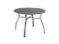 Runder Gartentisch aus grauem Metall