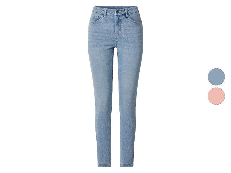 Damen hellblaue Denim-Skinny-Jeans mit zwei Farboptionen.