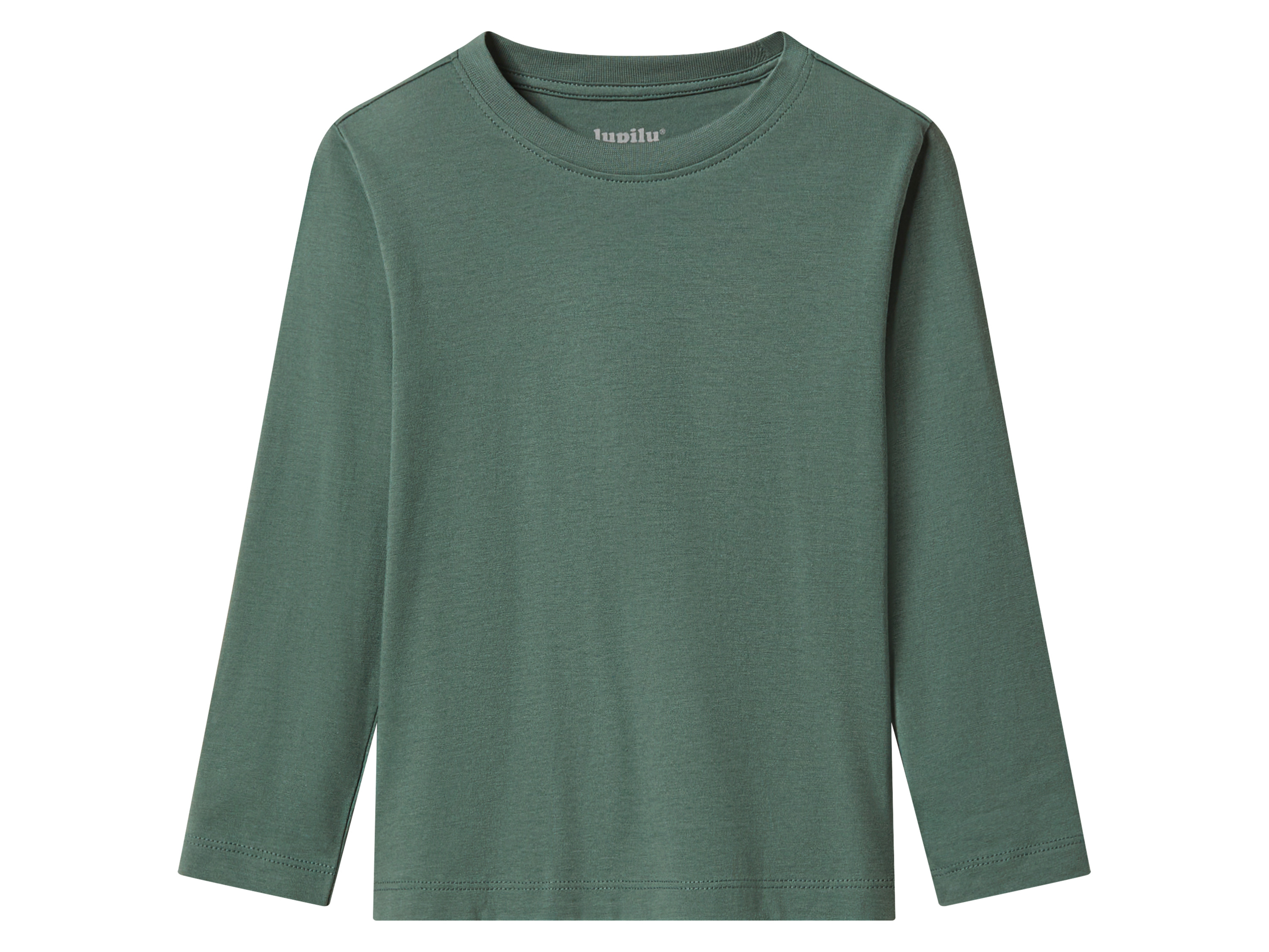 Thumbnail - lupilu® Kleinkinder Mädchen Jungen Langarmshirt 2 Stück (Gemustert/grün, 122/128)