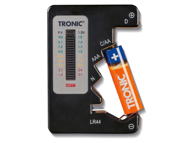 Gehe zu Vollbildansicht: TRONIC Batterie Aufbewahrungsbox, mit Batterietester - Bild 7