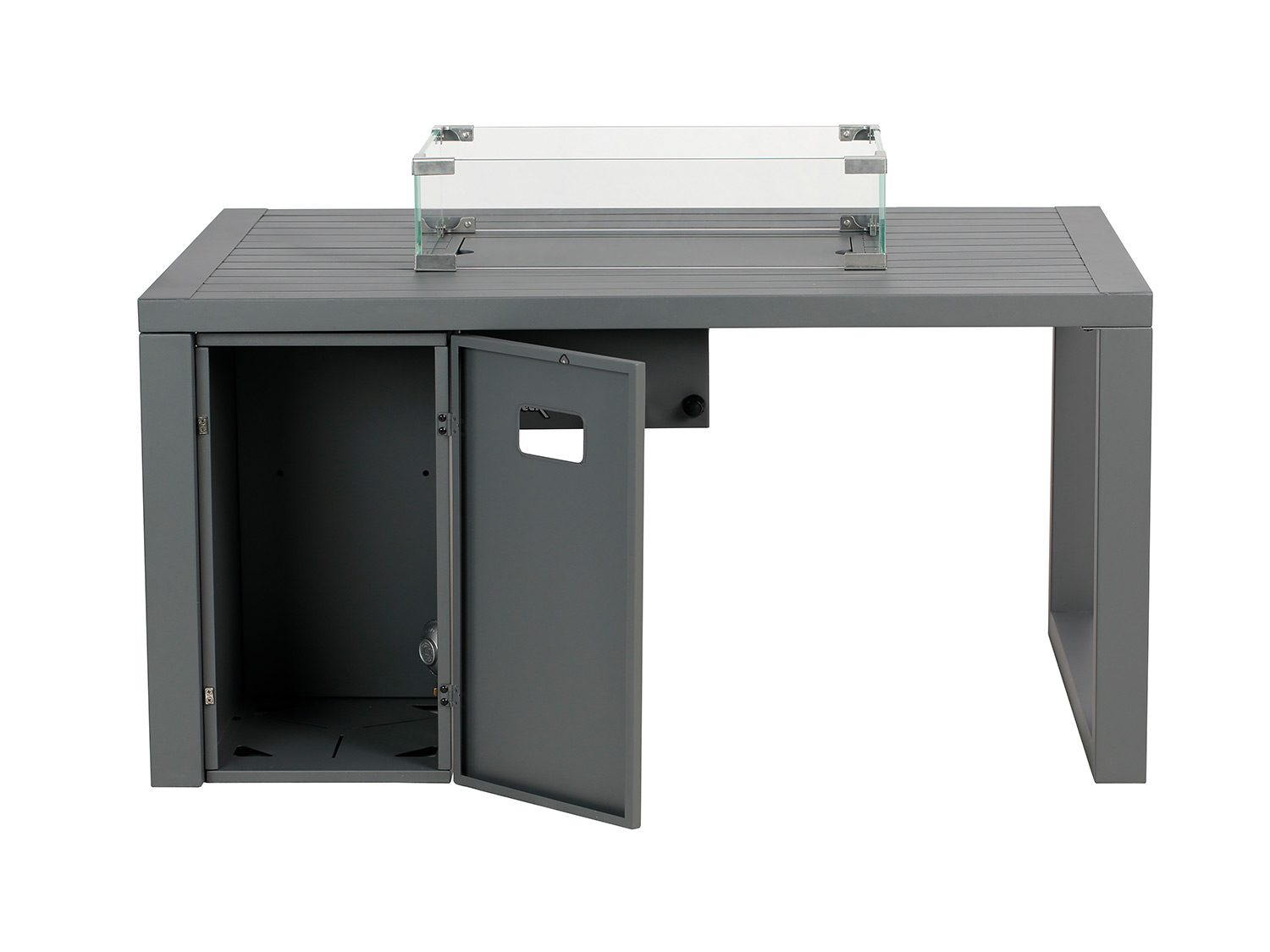 Thumbnail - buschbeck Loungetisch und Feuerstelle »Lagos«, B 115 x T 75 x H 58,5 cm, grau