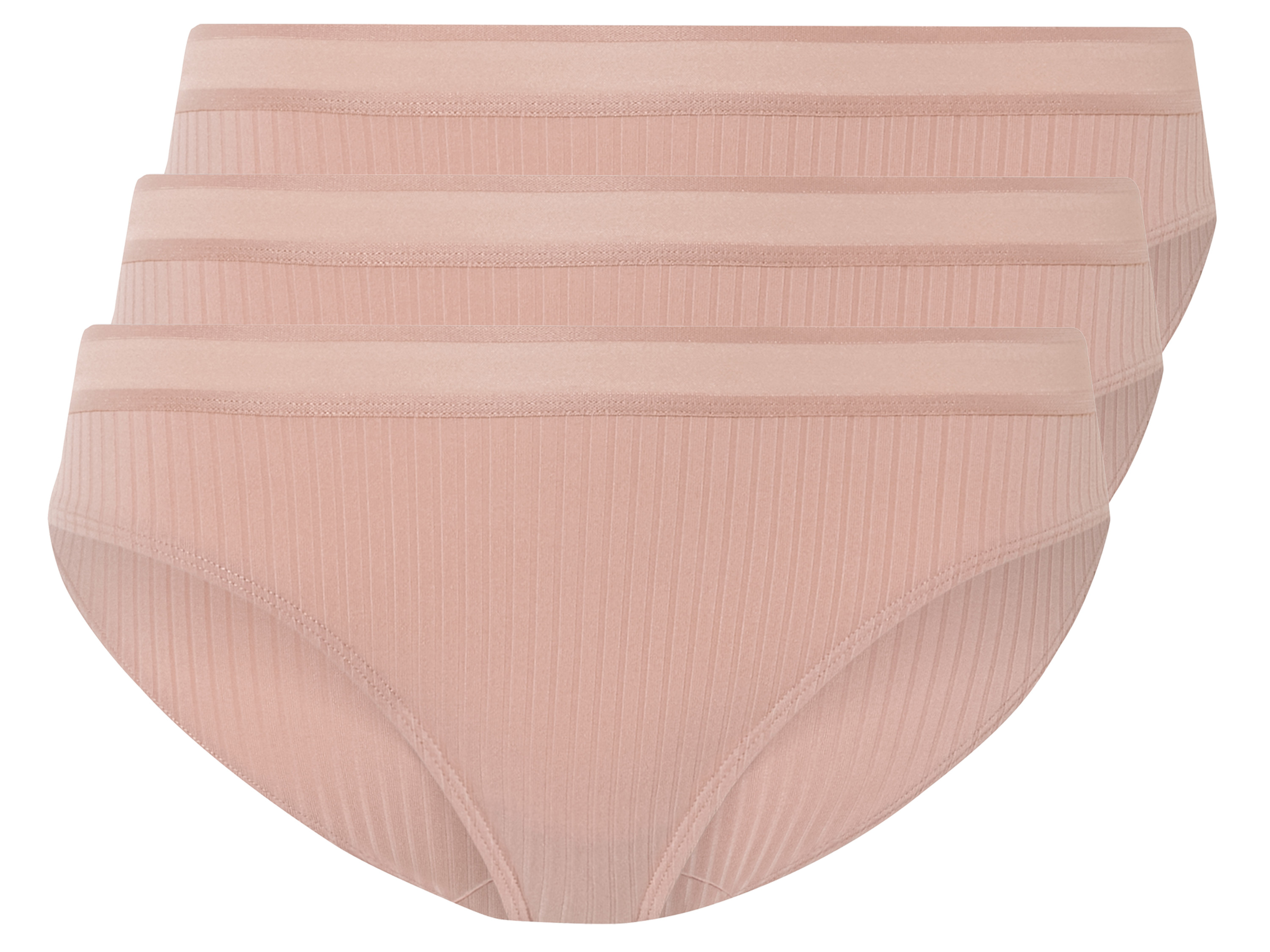 esmara® Damen Slip 3 Stück (Rose, S(36/38))““ | mit breitem Gummizugbund Multipack: 3 Stück Material: Polyamid, 17 % Elasthan Lycra® Pflegehinweis: waschen bei max. 40 °C nicht bleichen nicht im Wäschetrockner trocknen bügeln bis 110 °C Stufe 1. Kein Bügeln mit Dampf nicht trockenreinigen Größe: XS 32/34 – L 44/46 Meine Lidl-Größe – so einfach gehts Deine Größe findest du in der Lidl-Größentabelle . Oeko-Tex® Standard 100 Geprüft auf Schadstoffe Zertifizierungsnummer: 19.Hbd.72290 Hohenstein Htti Standard 100 by Oeko-Tex® ist die weltweit bekannteste, unabhängige Zertifizierung schadstoffgeprüfter Textil- und Lederprodukte aller Art – vom Garn und den Stoffen bis hin zum gebrauchsfertigen Artikel. Das Label bestätigt