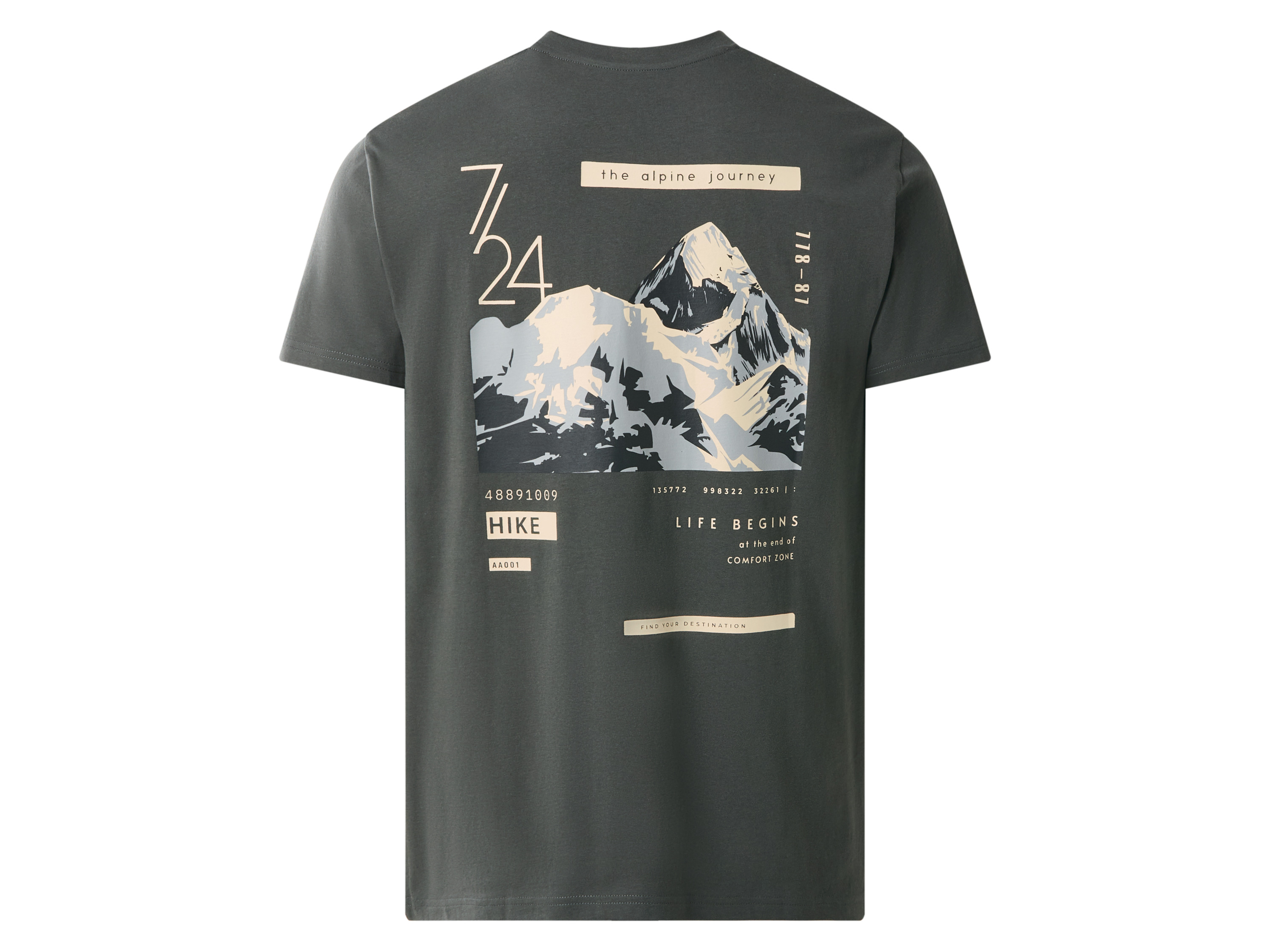 ESMARA MEN Herren T-Shirt (Grün, XL (56/58)) – Bild 3 von 4