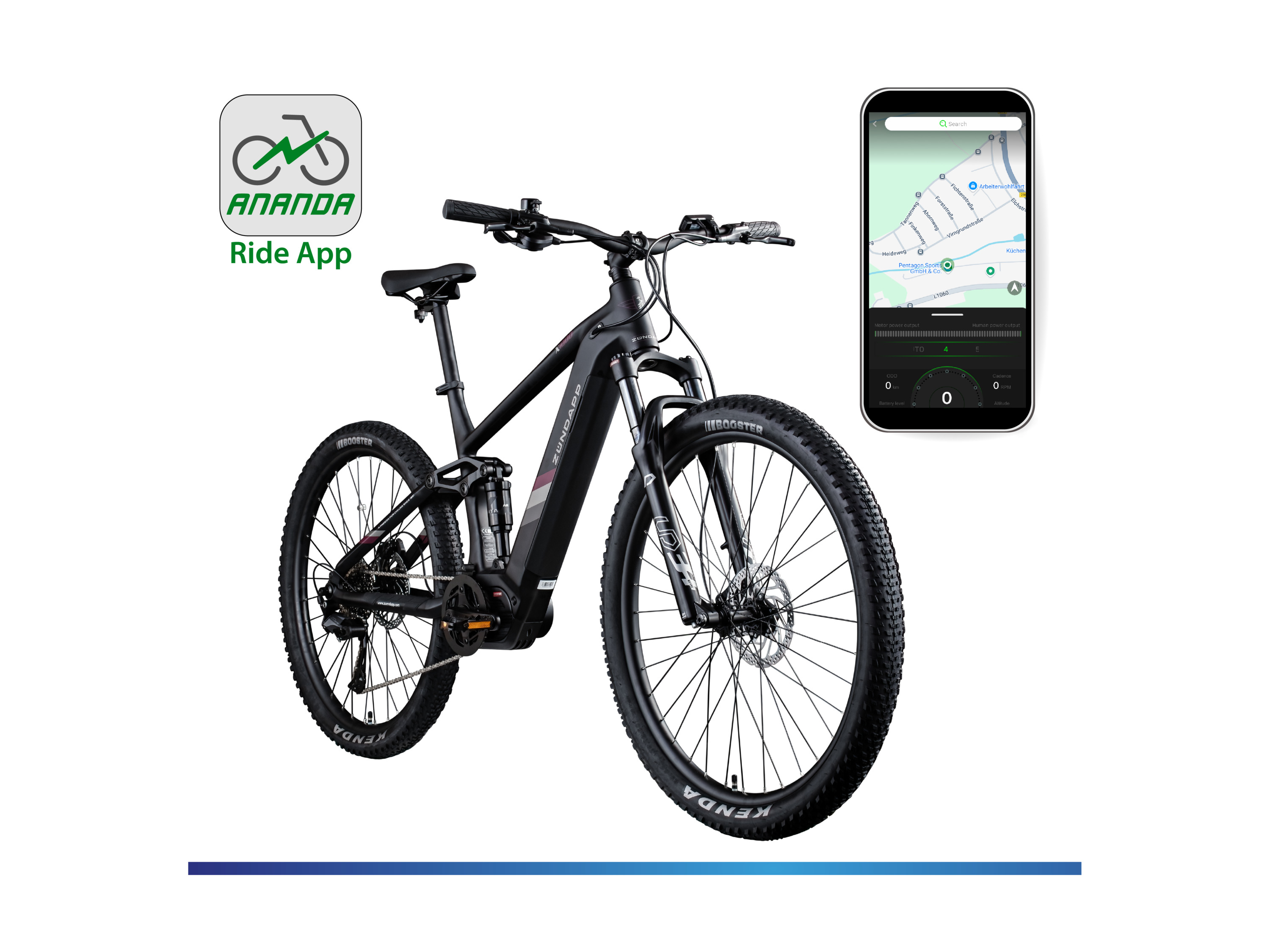 Zündapp E-Bike Mountainbike X1000, 10 Gang Shimano Cues U62020 SGS Schaltwerk, Kettenschaltung, Mittelmotor, 733 Wh, E Bike Mountainbike Fully 29 Zoll 10 Gänge  – Bild 3 von 4
