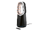 Schwarzer Turmventilator mit Heizfunktion und Fernbedienung