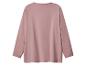 Rosa Langarmshirt mit Rundhalsausschnitt, Rückansicht.