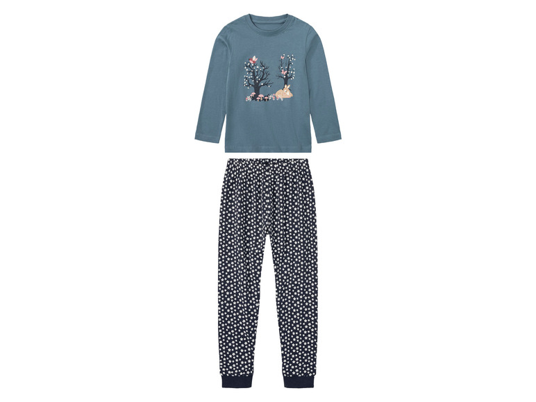 Gehe zu Vollbildansicht: lupilu® Kinder Pyjama aus reiner Bio-Baumwolle - Bild 1