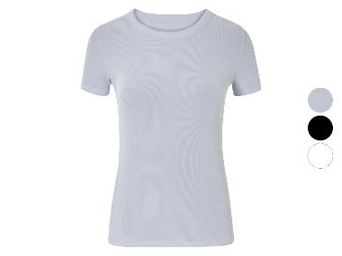 esmara® Damen T-Shirt, in modischer Ripp-Qualität