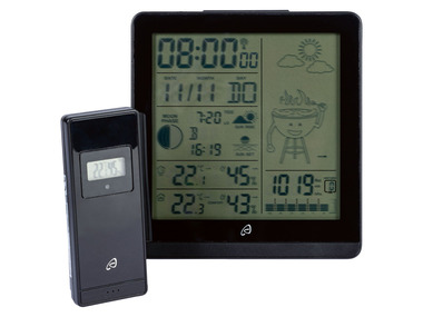 Digital Wetterstation mit Funkwecker Thermometer Funk Außensensor