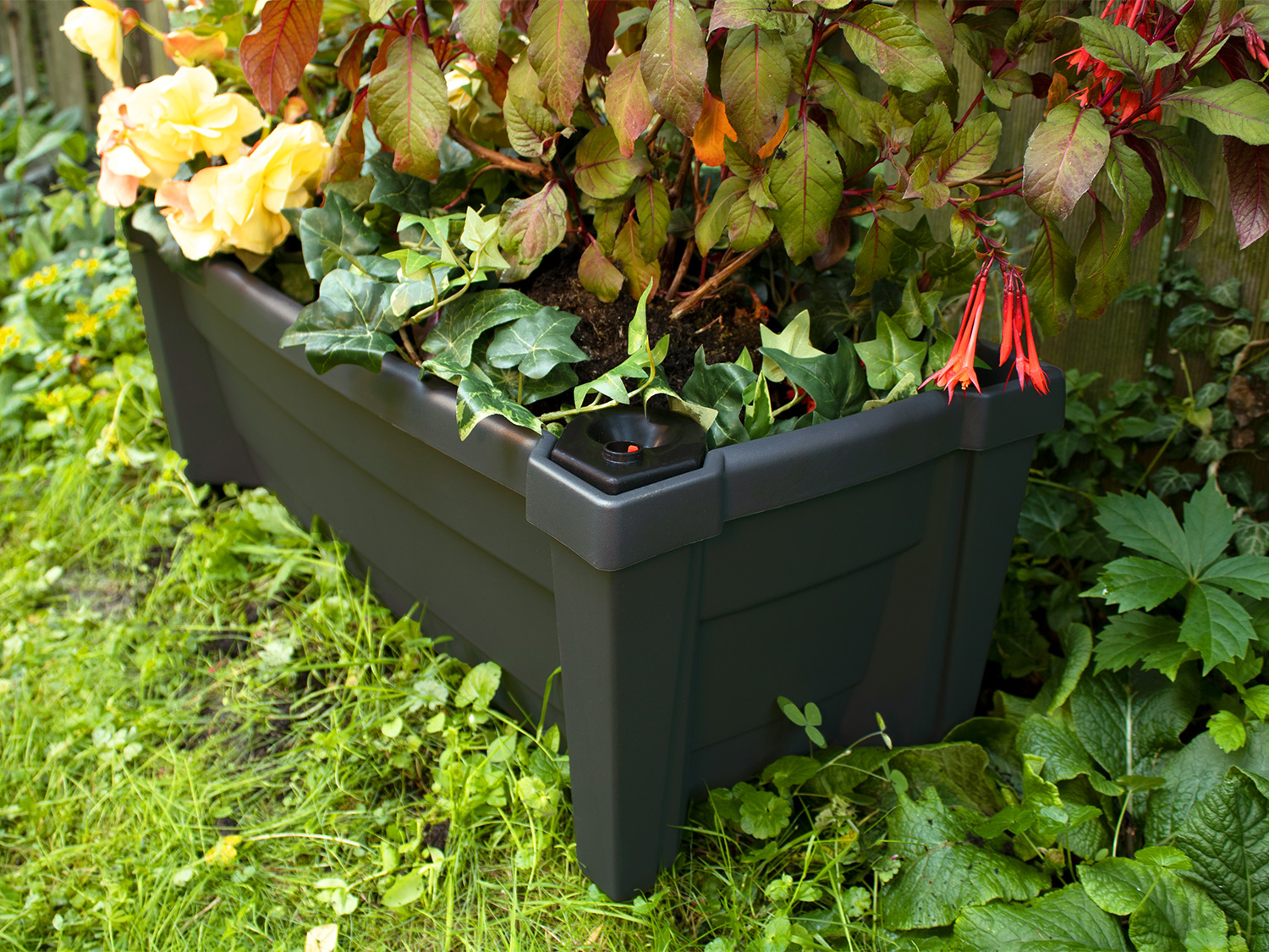 Thumbnail - KHW Calypso Pflanzkasten mit Bewässerungssystem (Anthrazit)