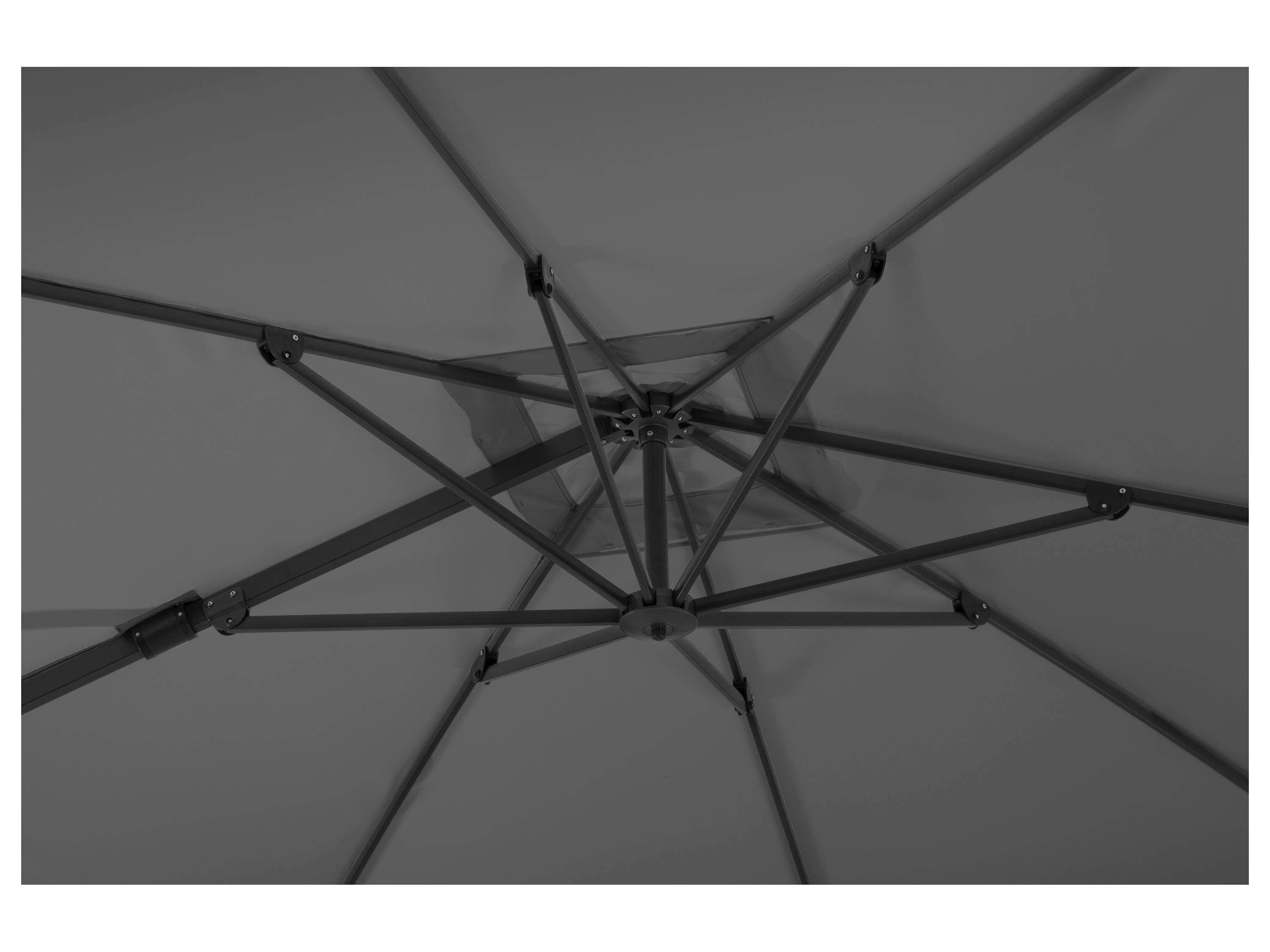 Thumbnail - Schneider Sonnenschirm »Rhodos Twist«, inklusive Schutzhülle (350 x 260 cm, Anthrazit)