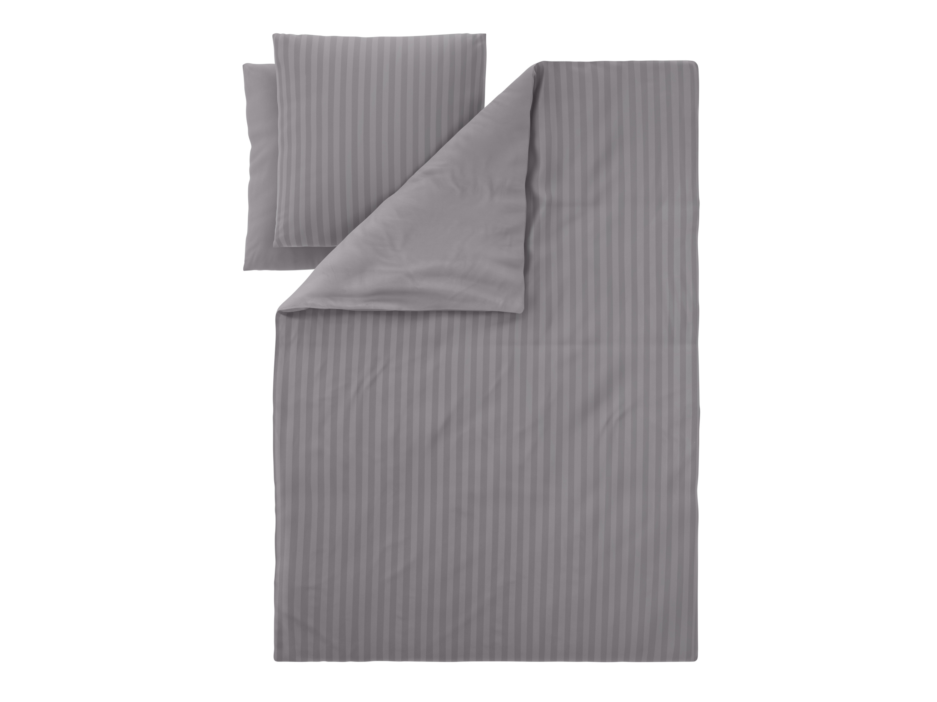 LIVARNO® Luxus Satin Bettwäsche, 200 x 220 cm (Grau)