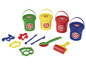 Play-Doh-Set mit vier Dosen, Werkzeugen und Formen.